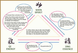 The relationship between Shen, Qi, and Jing